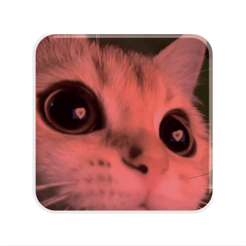 Обкладника "3D стікер «Kitty Love»" Обкладинка "3D стікер «Kitty Love»"