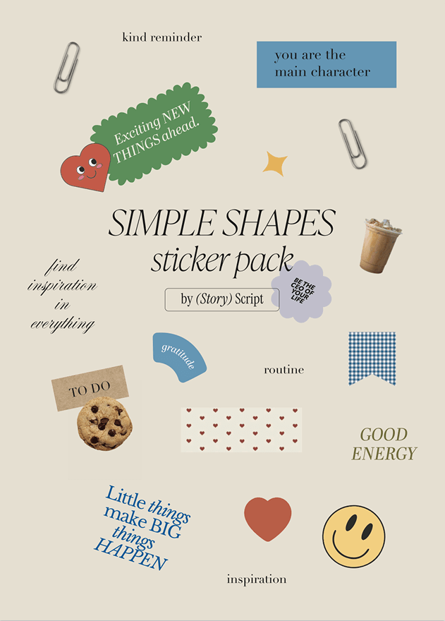 Обкладника "Стікерпак «Simple Shapes»" - 1 Фото Превью "Стікерпак «Simple Shapes»" - Фото №1