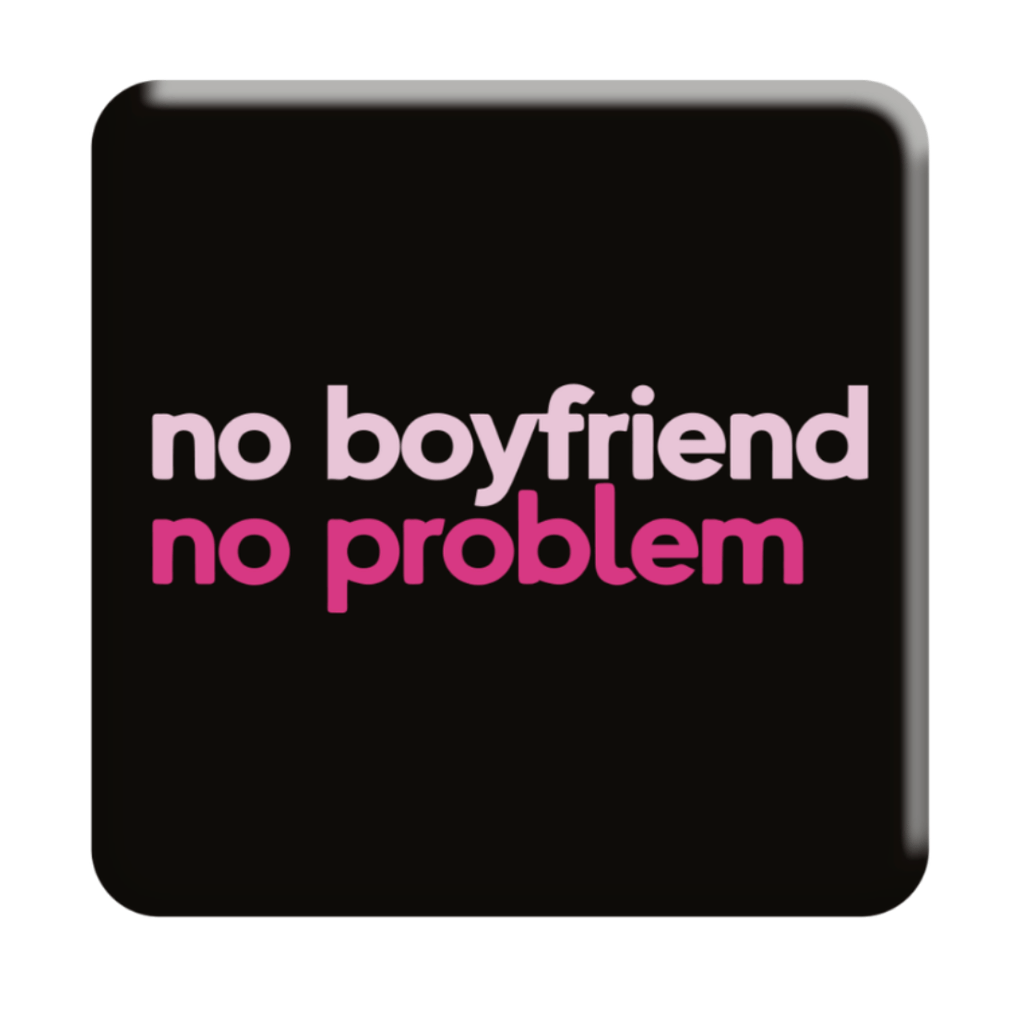 Обкладника "3D стікер «No boyfriend-no problem»" Обкладинка "3D стікер «No boyfriend-no problem»"