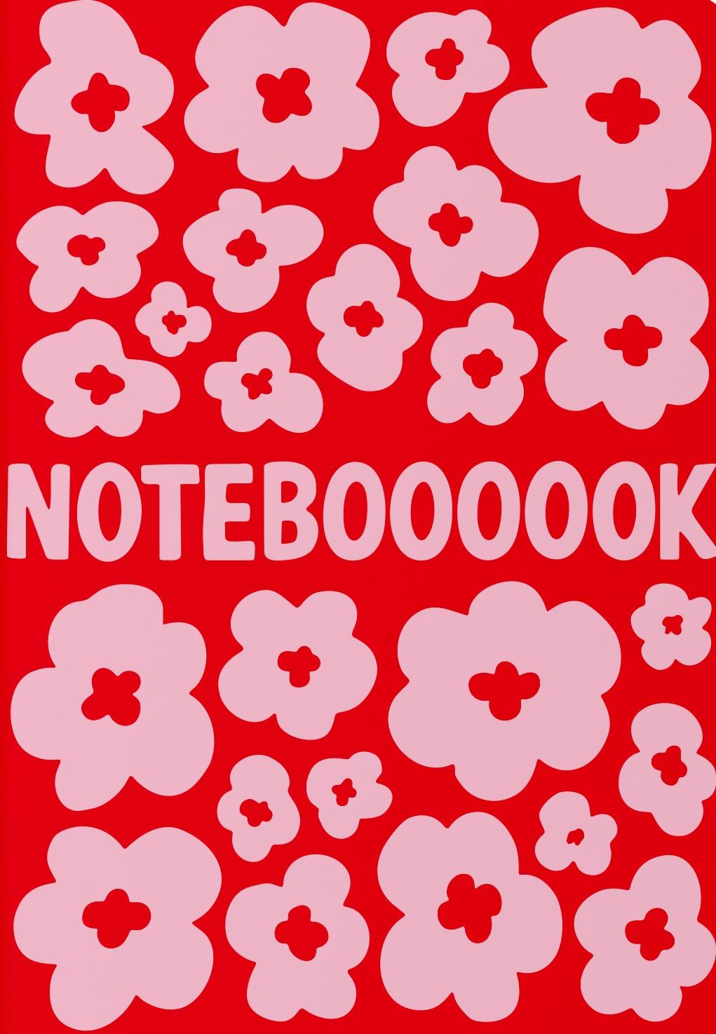 Блокнот «Квітковий» червоний