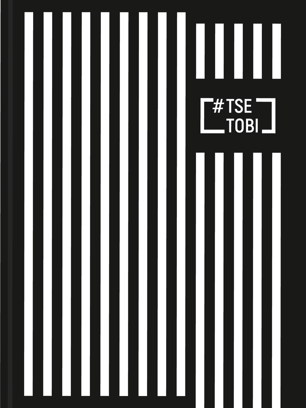 Обкладника "Планер TSE TOBI з чорними сторінками" Обкладинка "Планер TSE TOBI з чорними сторінками"