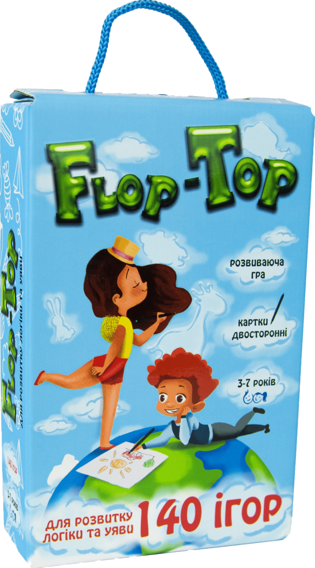 Обкладника "Настільна розвиваюча гра «Flop-Top»" Обкладинка "Настільна розвиваюча гра «Flop-Top»"