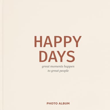 Фотоальбом «Happy Days» білий