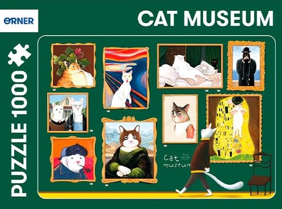 Обкладника "Пазл «Котячий музей»" Обкладинка "Пазл «Котячий музей»"