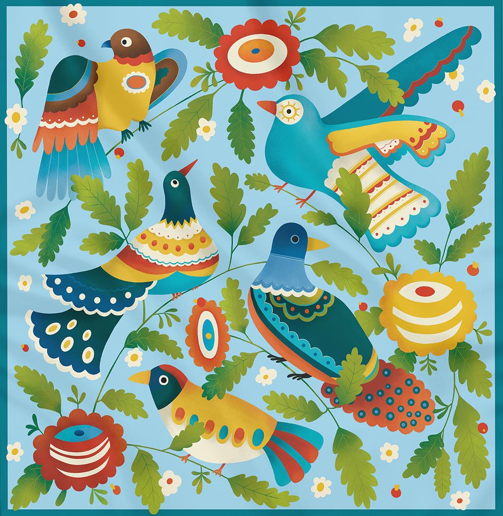 Обкладника "Хустка «Щебет»" Обкладинка "Хустка «Щебет»"