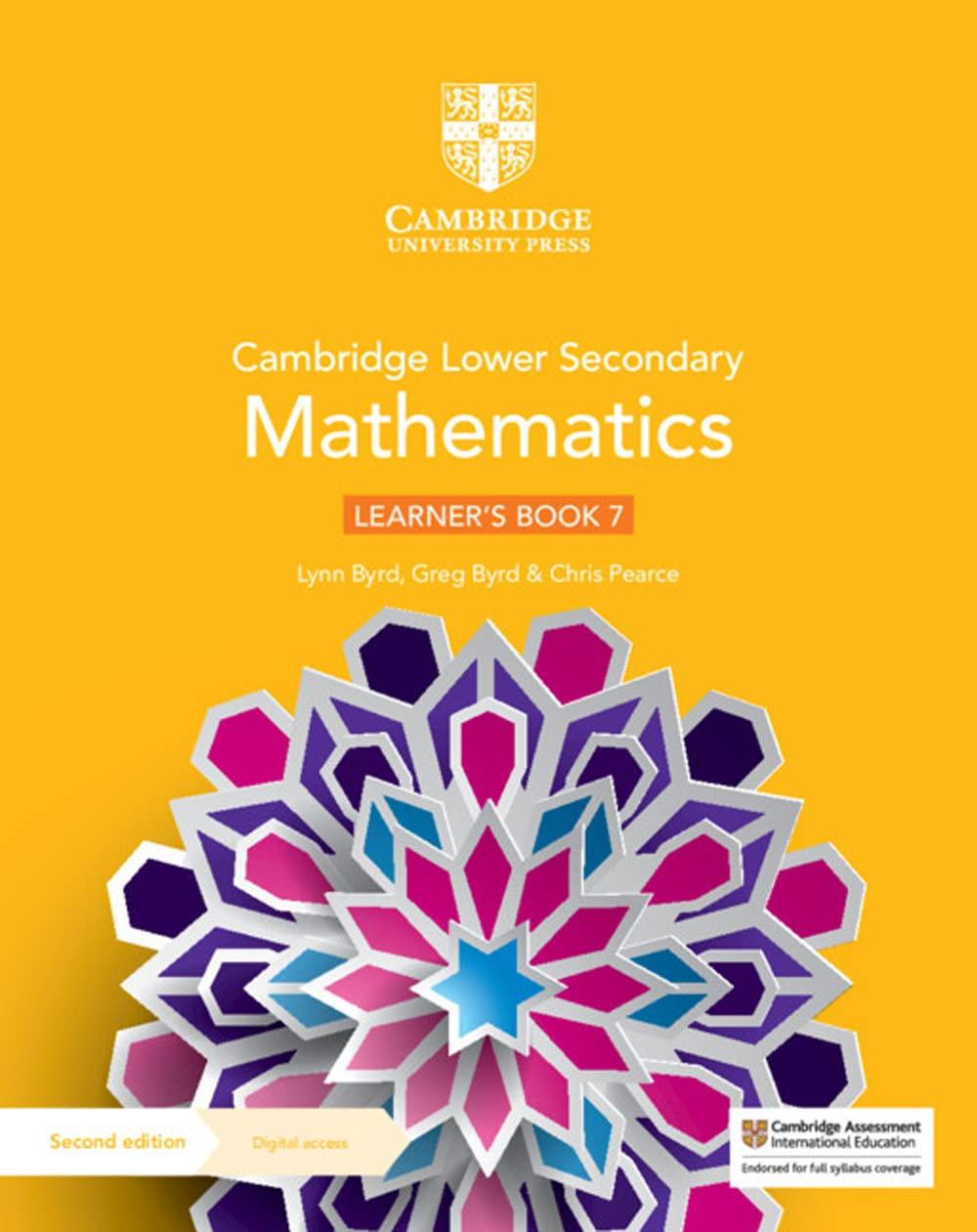 Обкладника "Cambridge Lower Secondary Mathematics (2nd Edition). Learner's Book 7 with Digital Access (1 Year)" Обкладинка "Cambridge Lower Secondary Mathematics (2nd Edition). Learner's Book 7 with Digital Access (1 Year)"