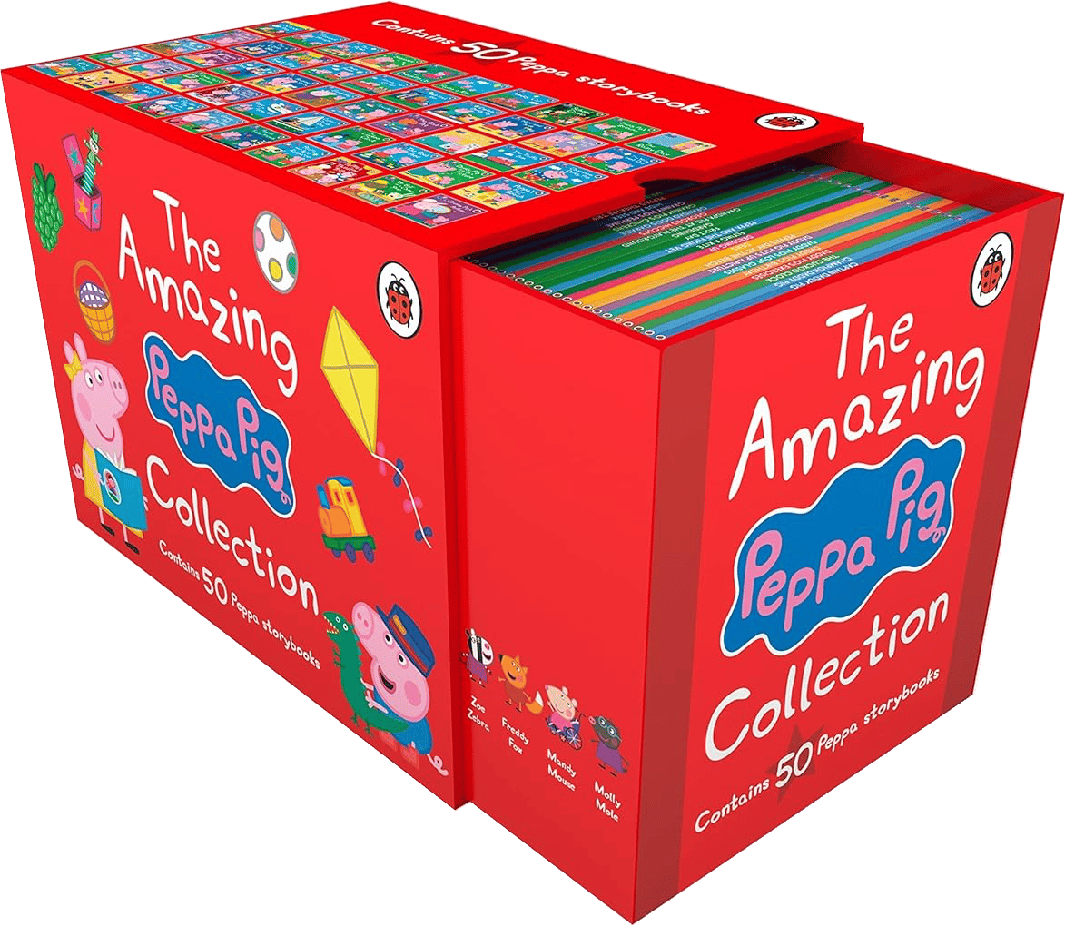 Peppa Pig: The Amazing Peppa Pig Collection 1-50 Red