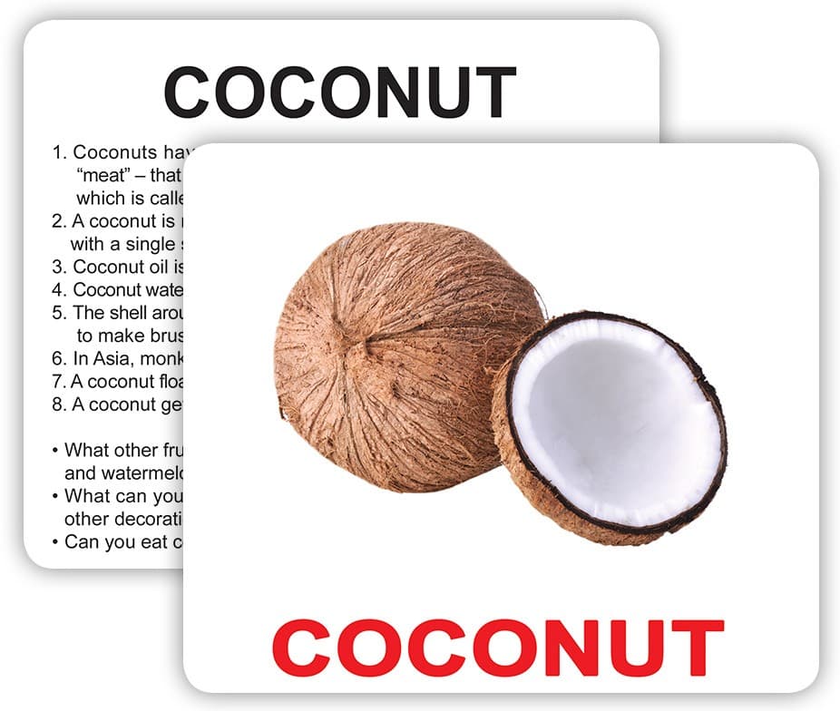 Англійські картки Домана з фактами «Fruits with facts»