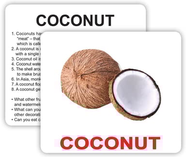 Англійські картки Домана з фактами «Fruits with facts»