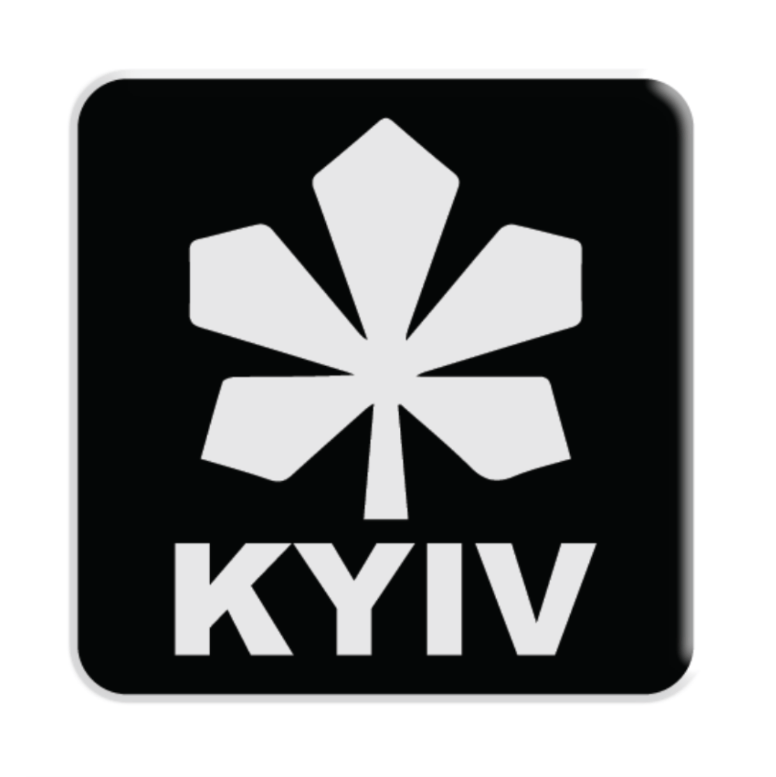 3D стікер KYIV black