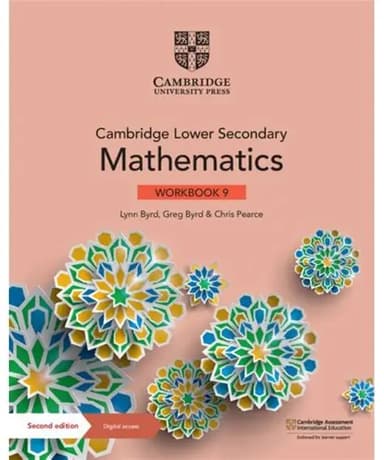 Cambridge Lower Secondary Mathematics (2nd Edition). Workbook 9 with Digital Access (1 Year)