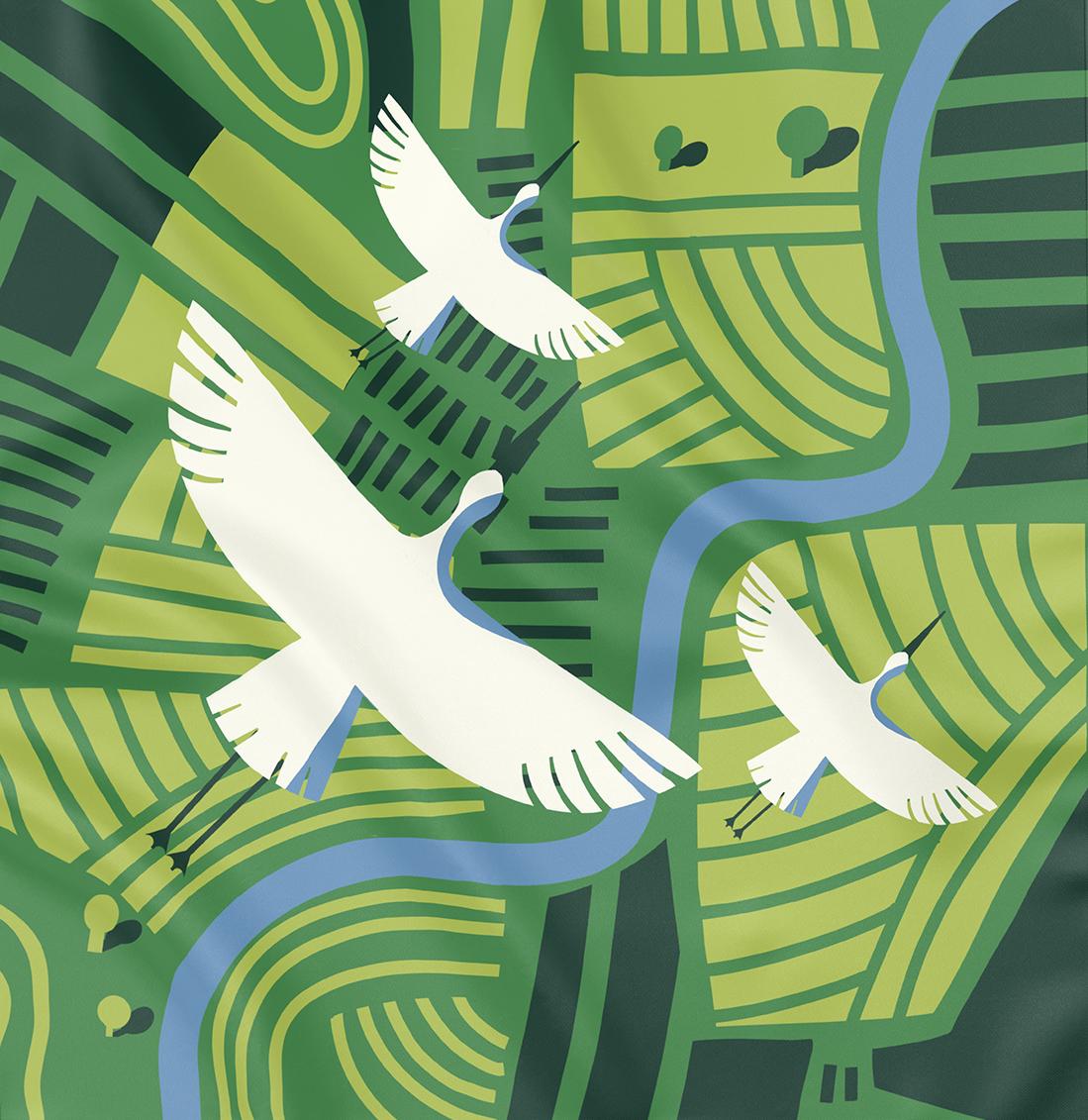 Хустка «Українські поля»