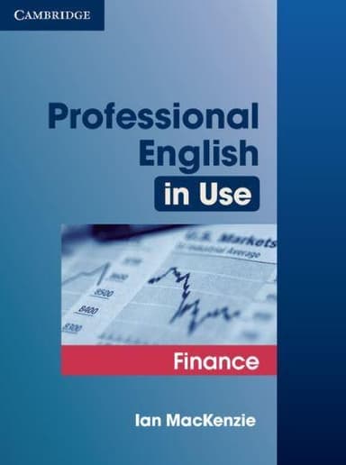 Professional English in Use. Finance