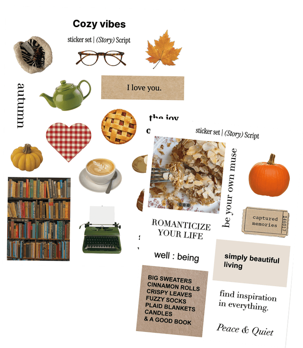 Обкладника "Стікери «Cozy vibes»" - 1 Фото Превью "Стікери «Cozy vibes»" - Фото №1