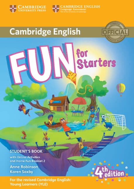 Обкладника "Fun for Starters (4th Edition). Student's Book with Online Activities + Audio and Home Fun Booklet 2" Обкладинка "Fun for Starters (4th Edition). Student's Book with Online Activities + Audio and Home Fun Booklet 2"