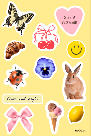 Стікерпак 3Д «Lemon curd»