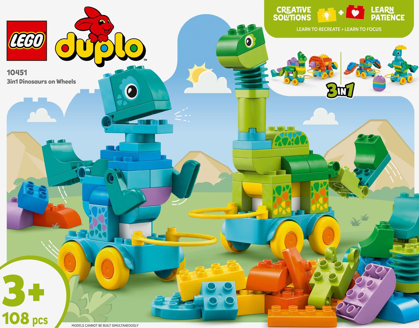 Конструктор LEGO Динозаври на колесах 3в1