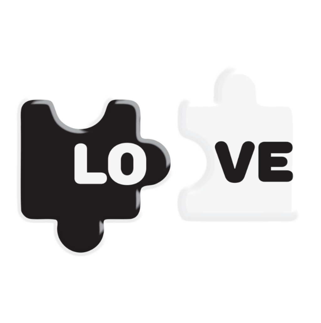 Обкладника "3D стікер «Love Puzzle»" Обкладинка "3D стікер «Love Puzzle»"