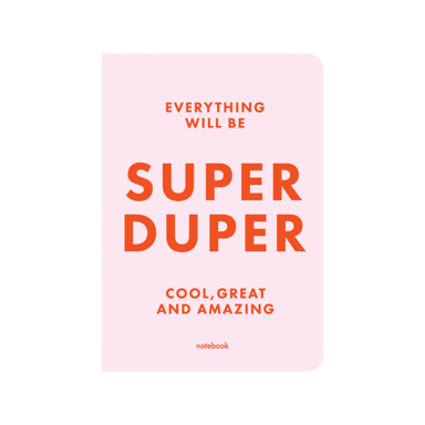 Блокнот "SUPER DUPER" рожевий