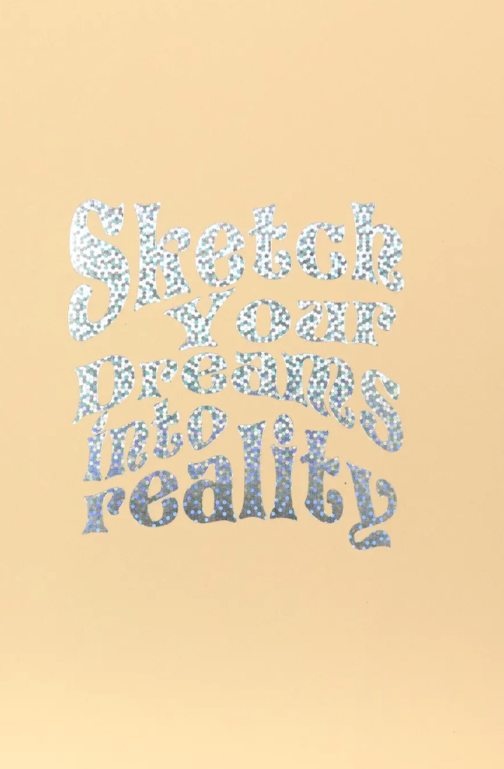 Обкладника "Еко-скетчбук з кремовими аркушами «Втілюй свої мрії» на спіралі" - 1 Фото Превью "Еко-скетчбук з кремовими аркушами «Втілюй свої мрії» на спіралі" - Фото №1