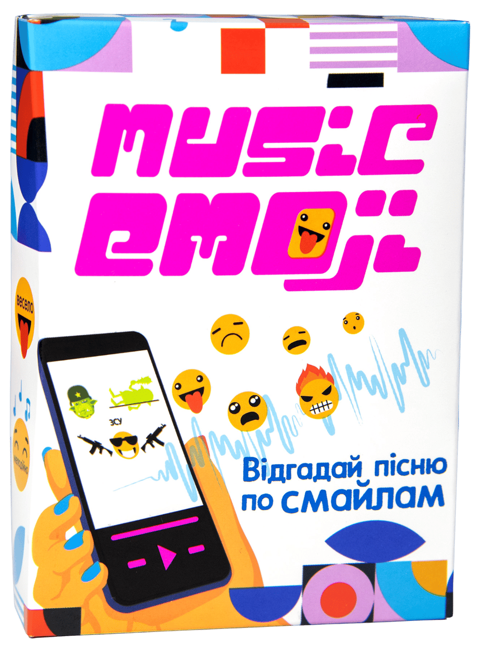 Обкладника "Настільна гра «Music Emoji»" Обкладинка "Настільна гра «Music Emoji»"