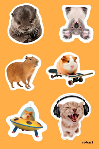 Стікерпак 3Д «Animals»