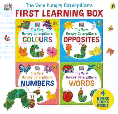 The Very Hungry Caterpillar's First Learning Box 4 books inside