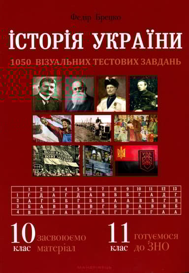Історія України: візуальні тестові завдання. 10 клас
