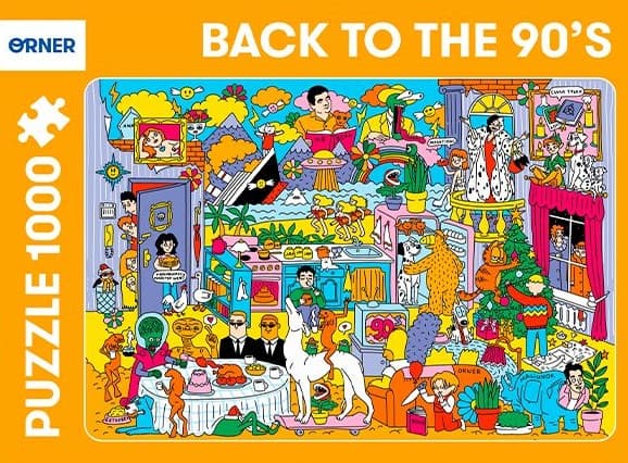 Пазл «Серія 90-ті. Серіали та фільми»