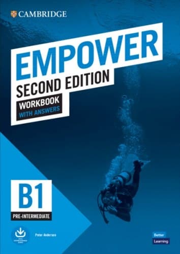Обкладника "Cambridge English Empower (2nd Edition). B1 Pre-Intermediate. Workbook with Answers" Обкладинка "Cambridge English Empower (2nd Edition). B1 Pre-Intermediate. Workbook with Answers"