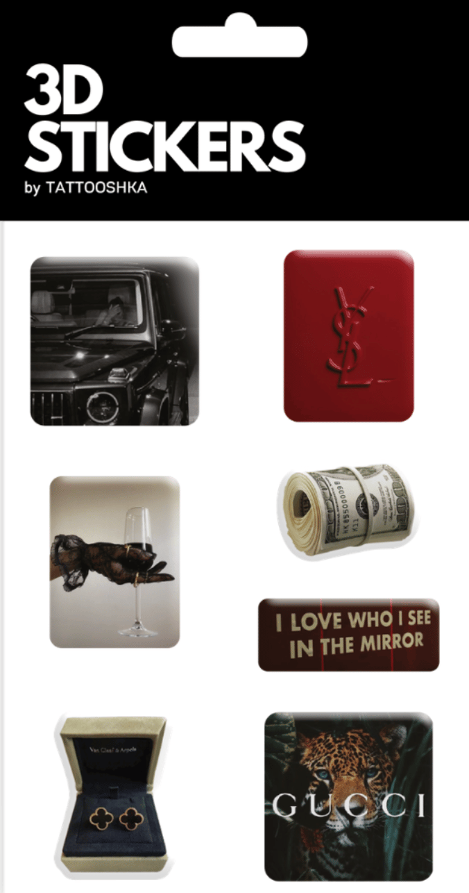 Обкладника "3D стікери «Luxury mood»" Обкладинка "3D стікери «Luxury mood»"