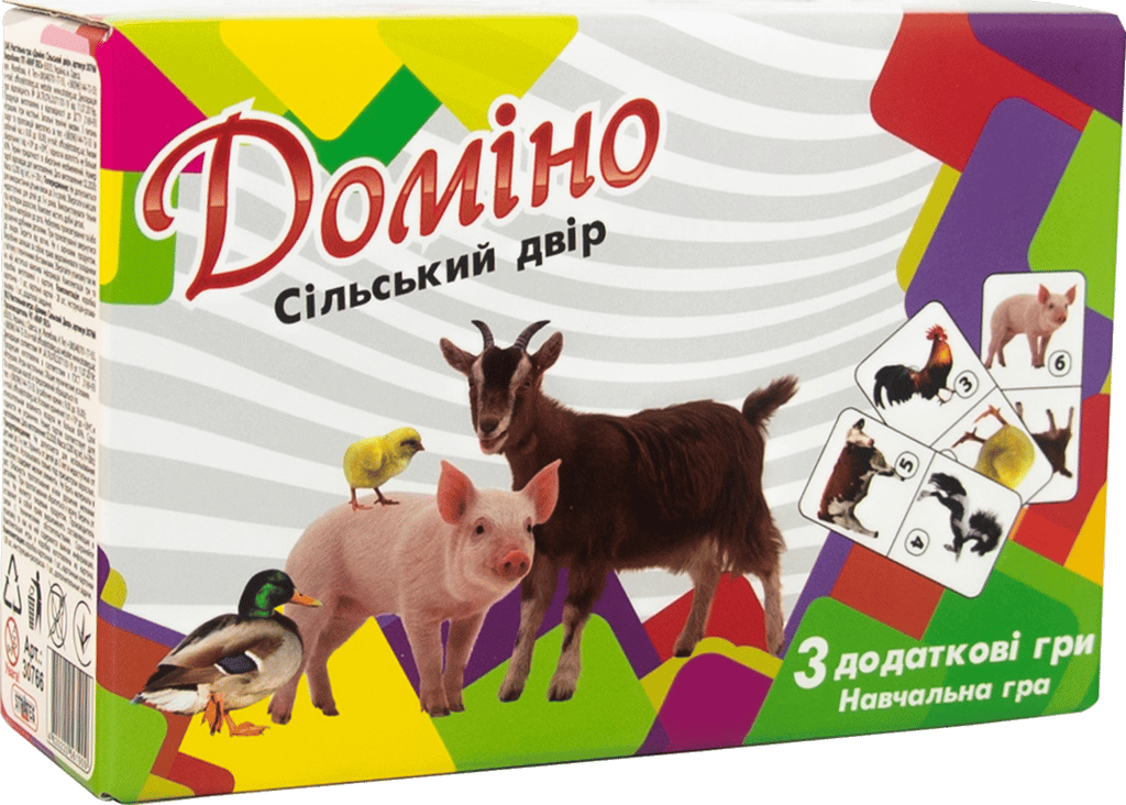 Обкладника "Доміно «Сільський двір»" Обкладинка "Доміно «Сільський двір»"