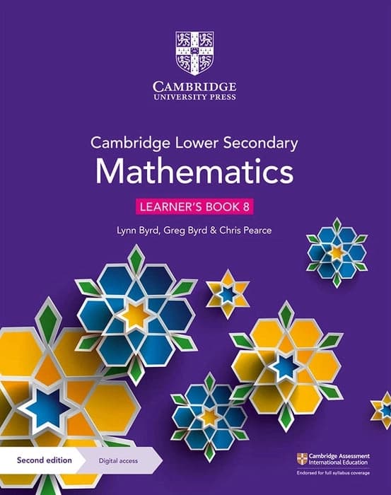 Обкладника "Cambridge Lower Secondary Mathematics (2nd Edition). Learner's Book 8 with Digital Access (1 Year)" Обкладинка "Cambridge Lower Secondary Mathematics (2nd Edition). Learner's Book 8 with Digital Access (1 Year)"