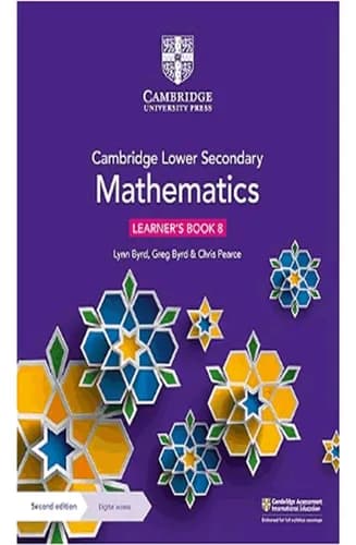 Обкладника "Cambridge Lower Secondary Mathematics (2nd Edition). Learner's Book 8 with Digital Access (1 Year)" - 1 Фото Превью "Cambridge Lower Secondary Mathematics (2nd Edition). Learner's Book 8 with Digital Access (1 Year)" - Фото №1