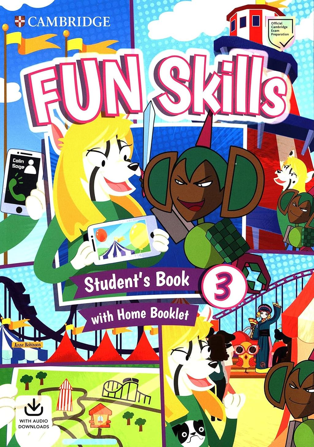 Обкладника "Fun Skills Level 3. Student's Book with Home Booklet and Downloadable Audio" Обкладинка "Fun Skills Level 3. Student's Book with Home Booklet and Downloadable Audio"