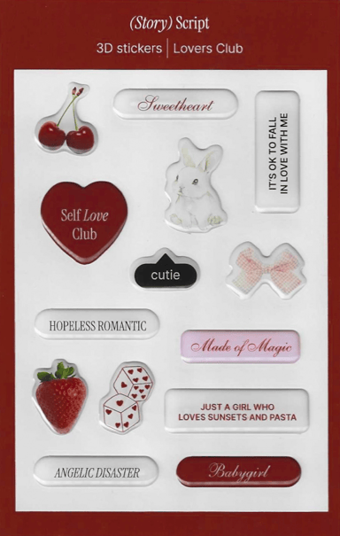 3D стікери «Lovers Club»