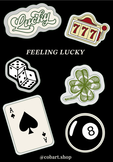 Стікерпак 3Д «Feeling lucky»
