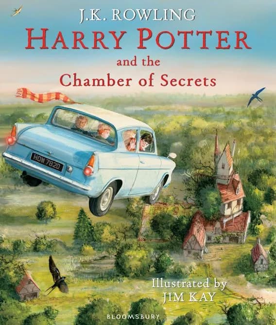 Обкладника "Harry Potter and the Chamber of Secrets - Illustrated Hardback Editon" Обкладинка "Harry Potter and the Chamber of Secrets - Illustrated Hardback Editon"