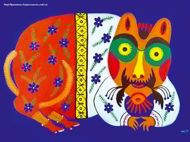 Пазл дерев'яний «Український кіт у чоботях» Марія Примаченко