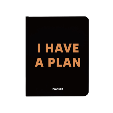 Блокнот для планування "I HAVE A PLAN" чорний