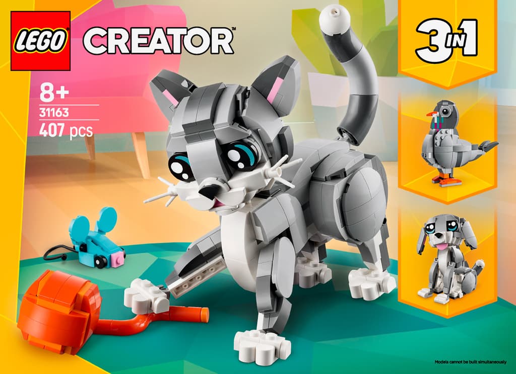 Обкладника "Конструктор LEGO Грайливий кіт" Обкладинка "Конструктор LEGO Грайливий кіт"