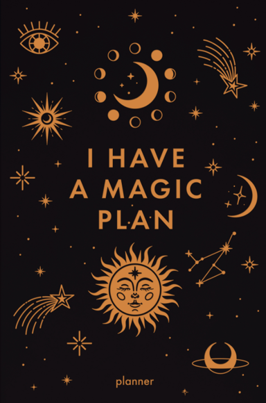 Блокнот для планування «I HAVE A MAGIC PLAN mini» чорний