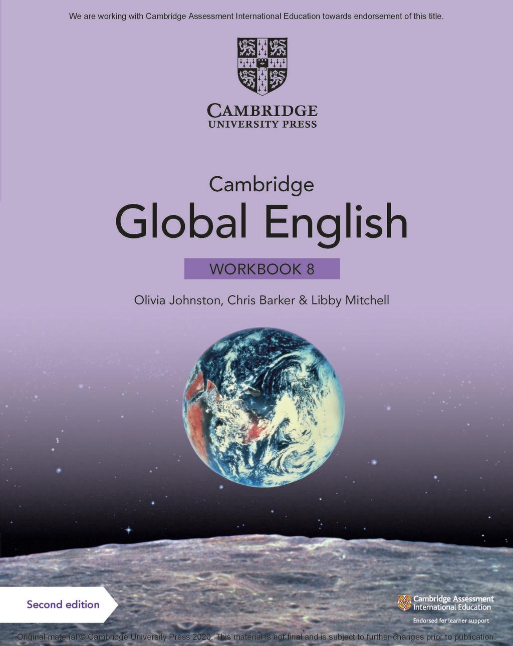 Обкладника "Cambridge Global English (2nd Edition). Workbook 8 with Digital Access (1 Year)" Обкладинка "Cambridge Global English (2nd Edition). Workbook 8 with Digital Access (1 Year)"
