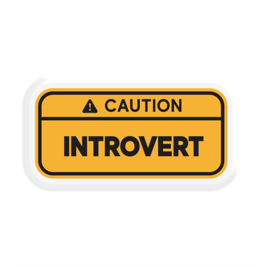 Обкладника "3D стікер «Introvert»" Обкладинка "3D стікер «Introvert»"