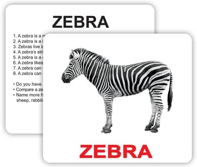 Англійські картки Домана з фактами «Wild animals with facts»