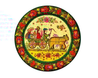 Пазл дерев'яний «Петриківське весілля»