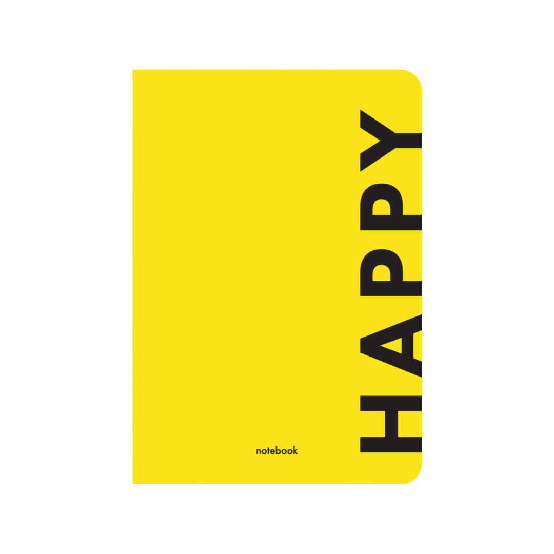Блокнот "Happy" жовтий