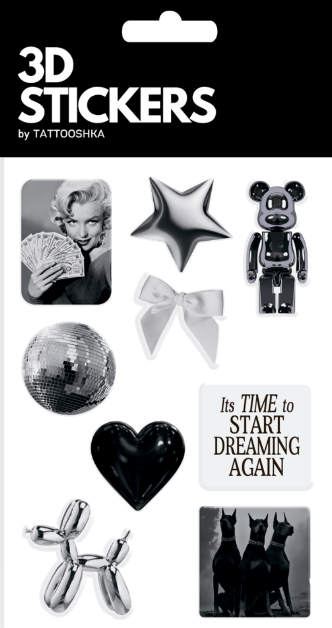 Обкладника "3D стікери «Silver edition»" Обкладинка "3D стікери «Silver edition»"