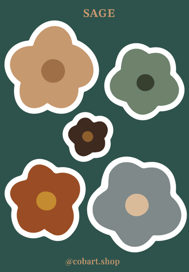 Об'ємні стікери «Sage»