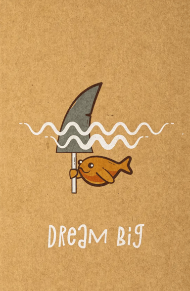 Еко-блокнот «Мрій» в крапку на пружині